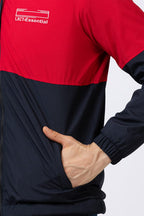 Lexcot Men's Red & Black Colorblock Windcheater Jacket pocket View