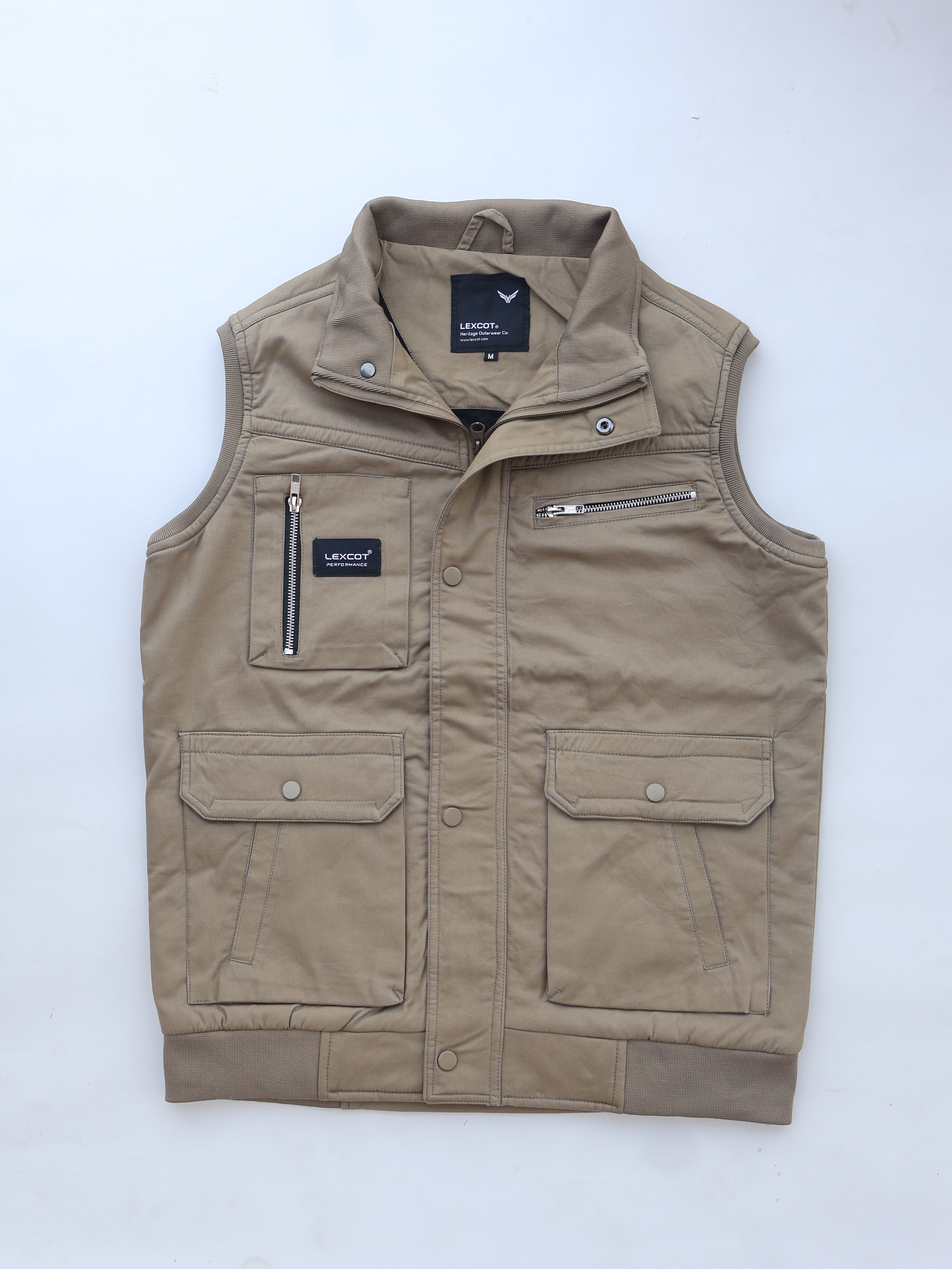 SLEEVELESS CARGO POCKET WINTER JACKET FOR MEN'S
