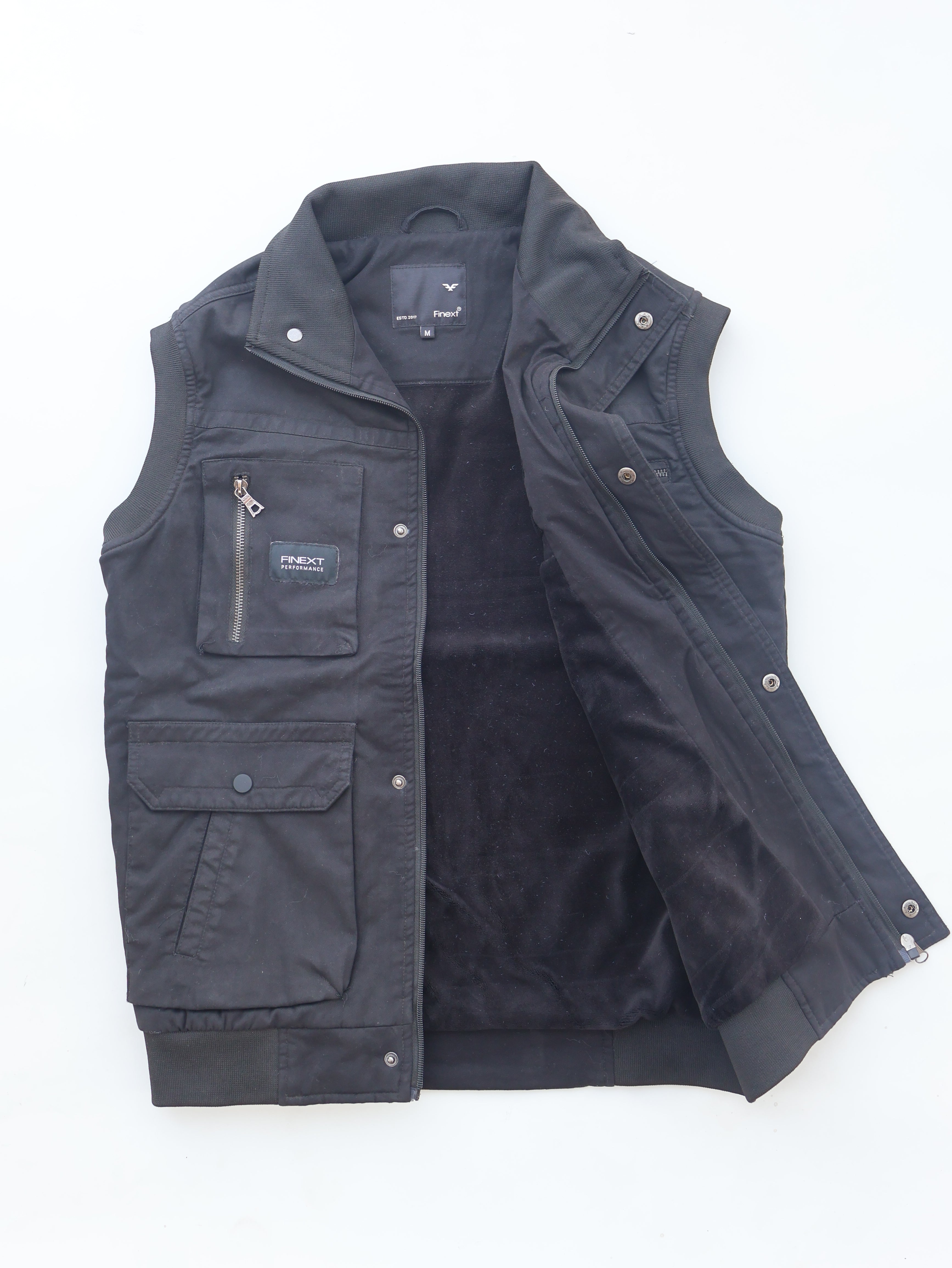 SLEEVELESS CARGO POCKET WINTER JACKET FOR MEN'S