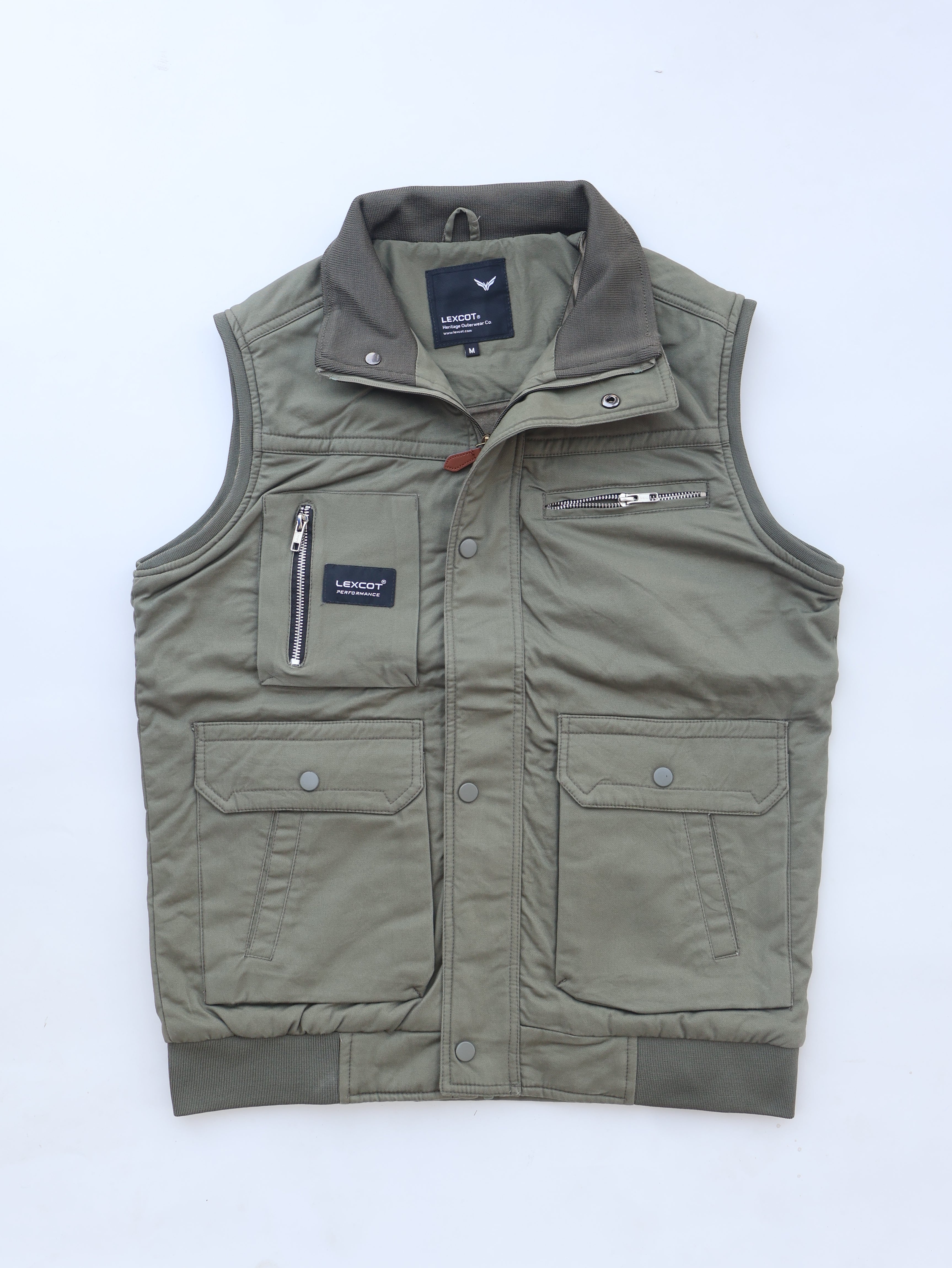 SLEEVELESS CARGO POCKET WINTER JACKET FOR MEN'S