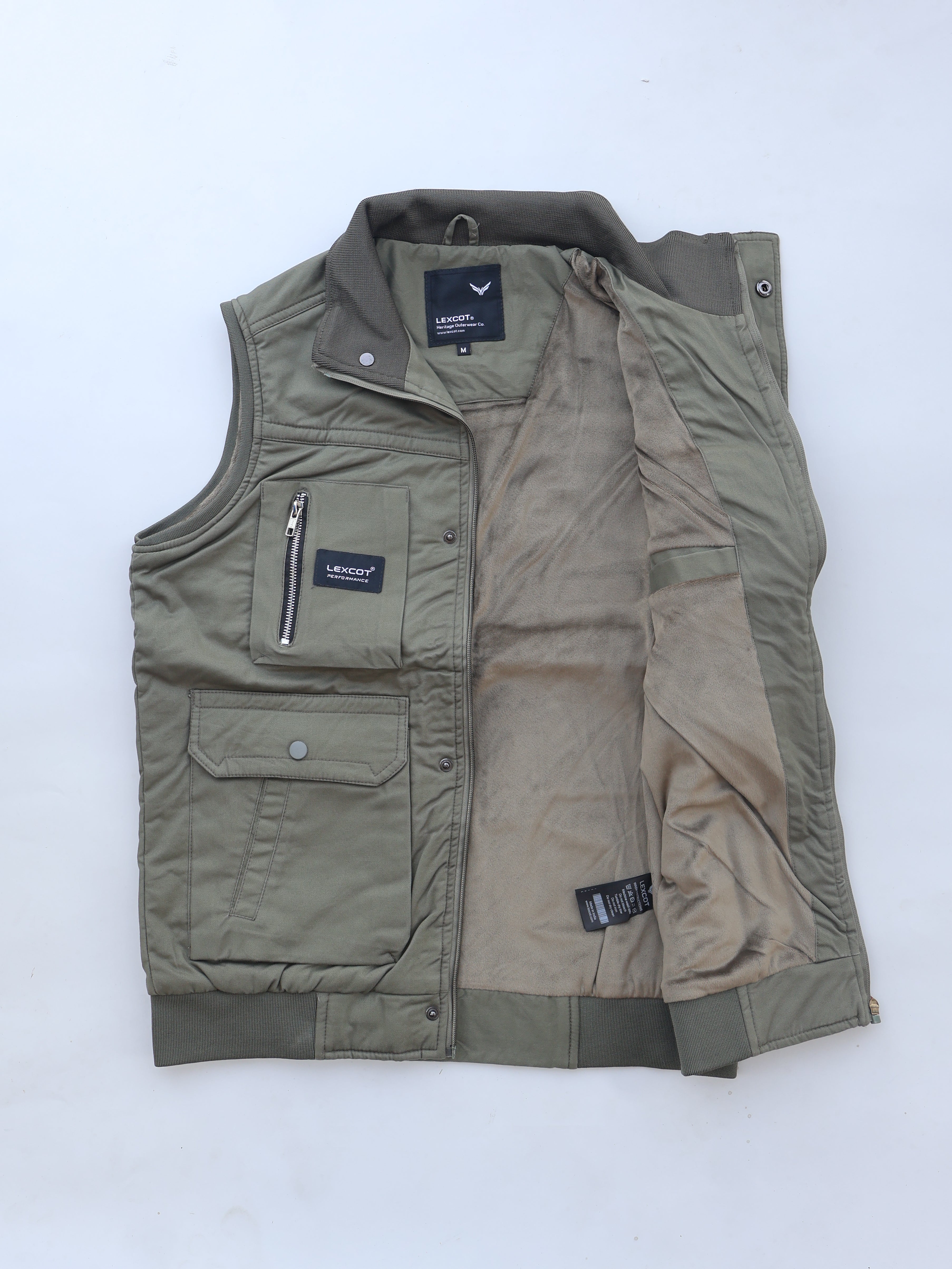 SLEEVELESS CARGO POCKET WINTER JACKET FOR MEN'S