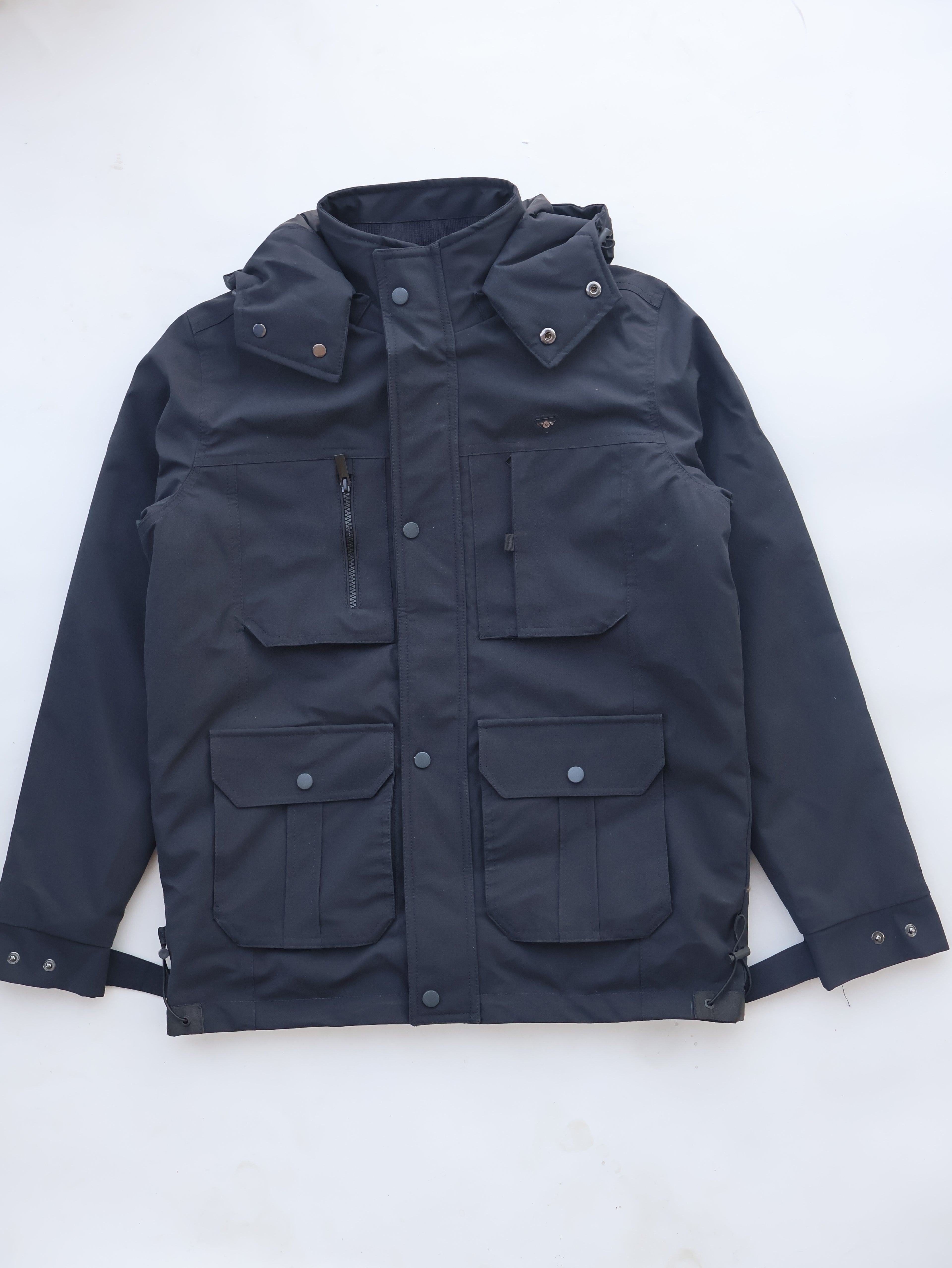 Cargo pocket winter jacket for men's
