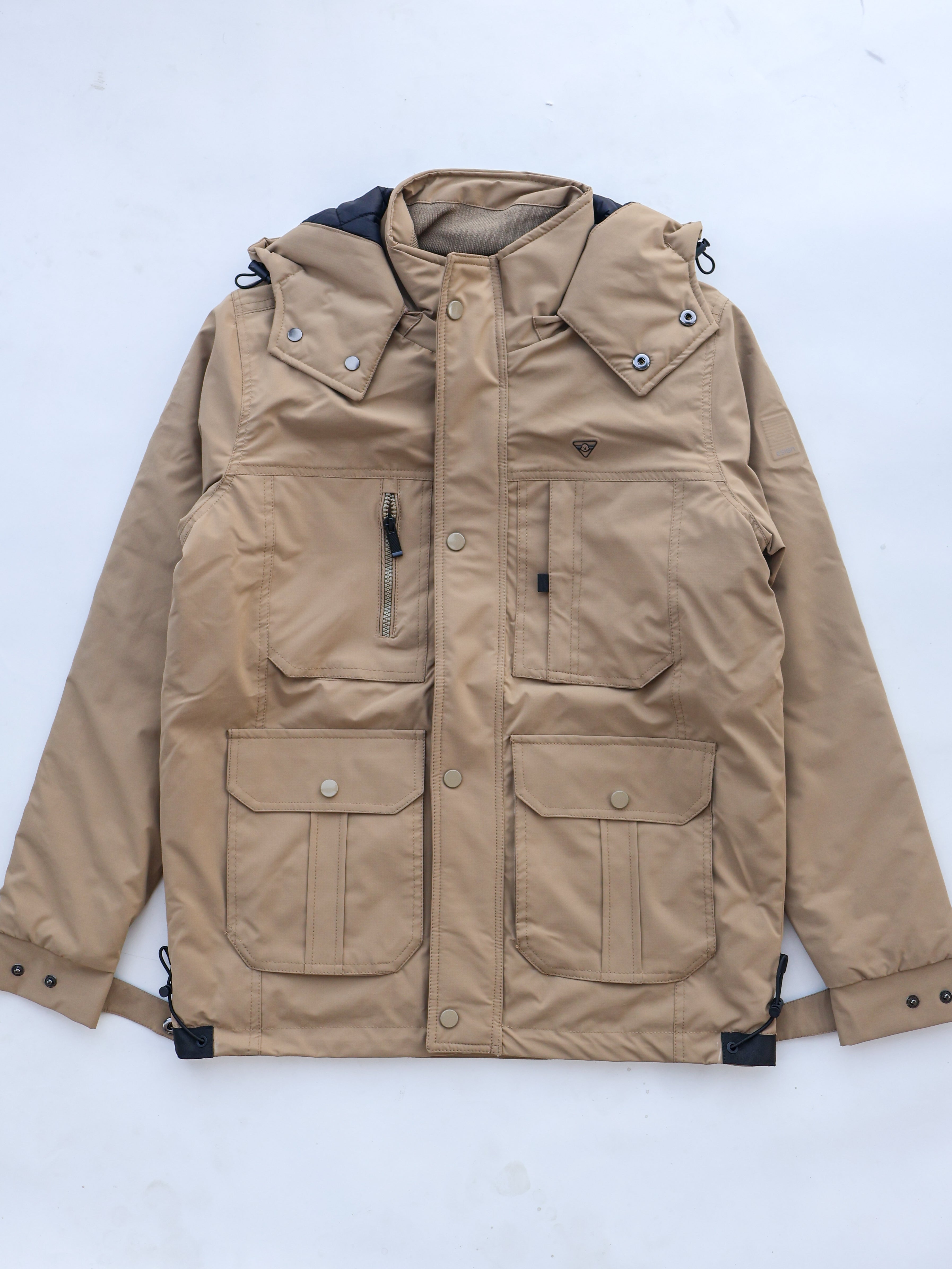 Cargo pocket winter jacket for men's