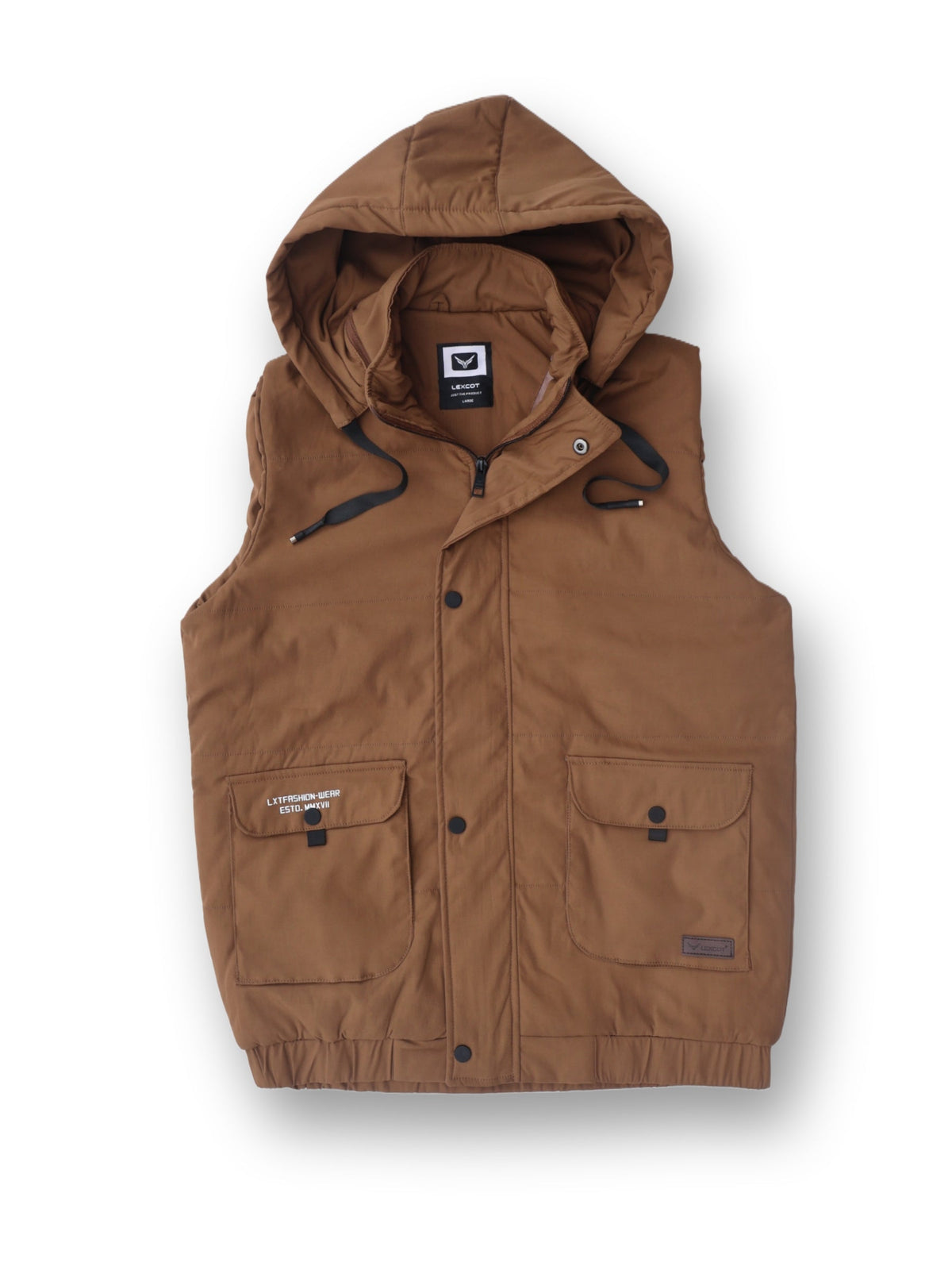 hooded sleevleess jacket for men Lexcot