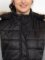 women's Sleeveless Jacket - Black