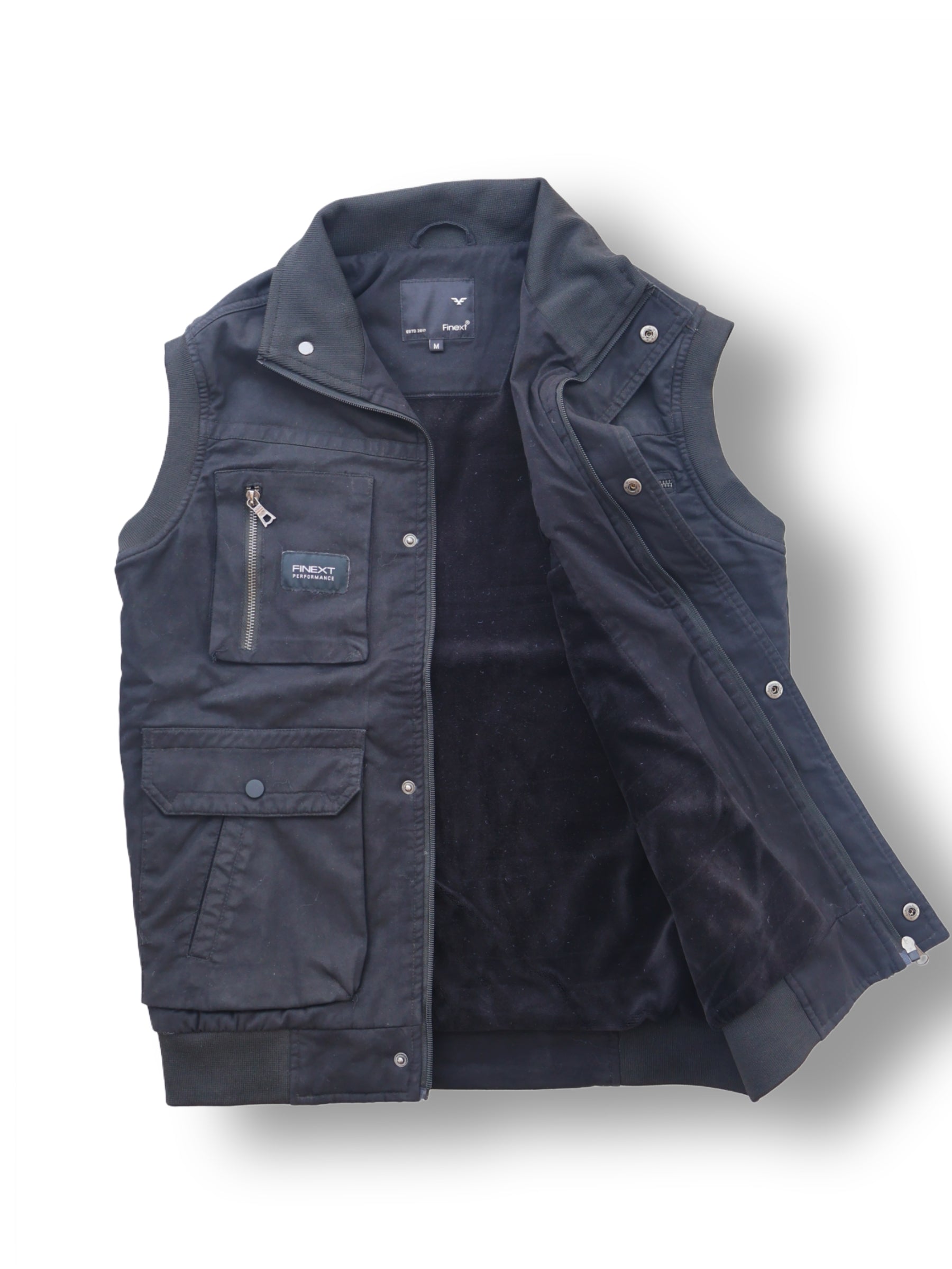 SLEEVELESS CARGO POCKET WINTER JACKET FOR MEN'S Lexcot
