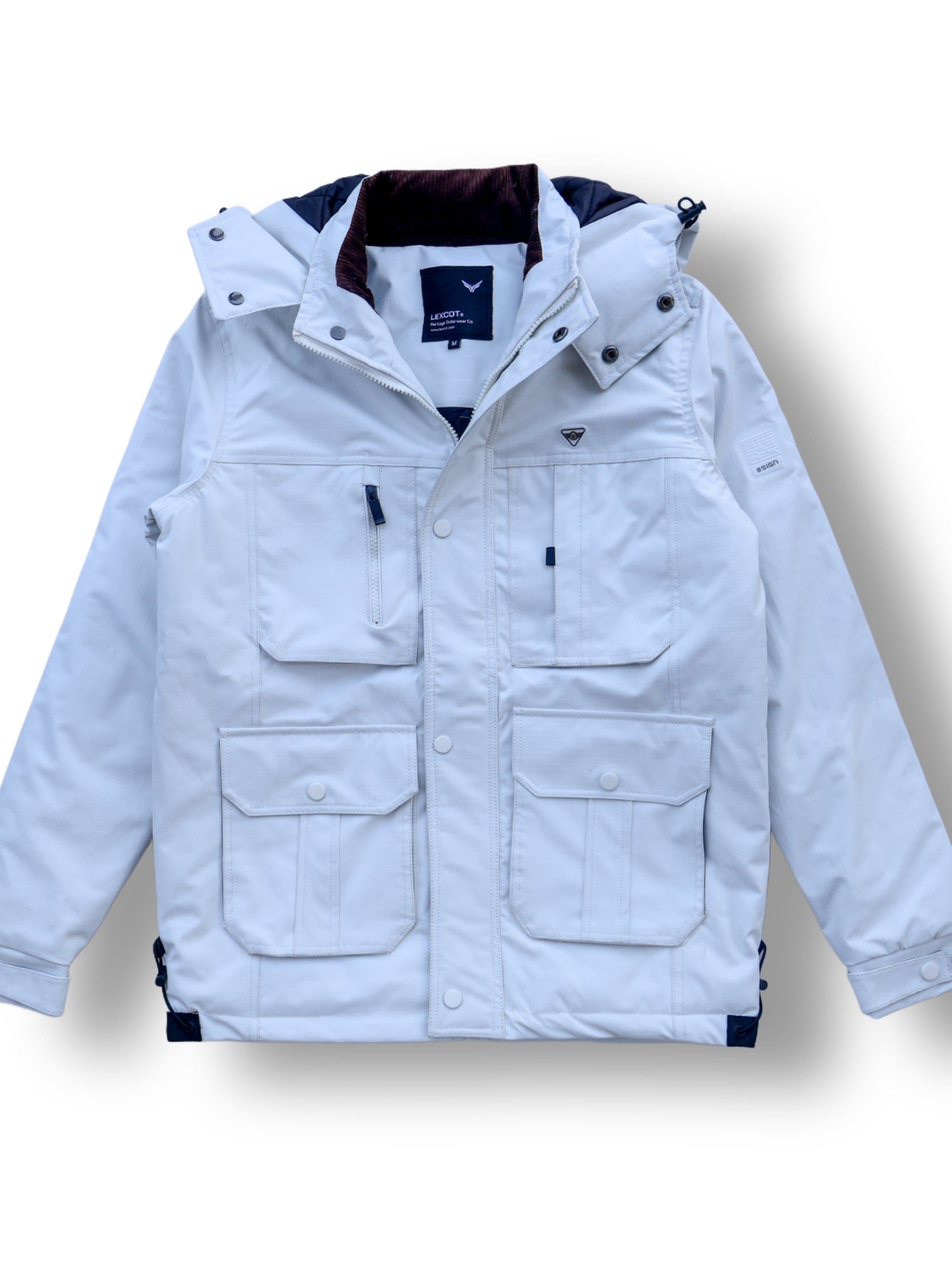 Cargo pocket winter jacket for men's Lexcot