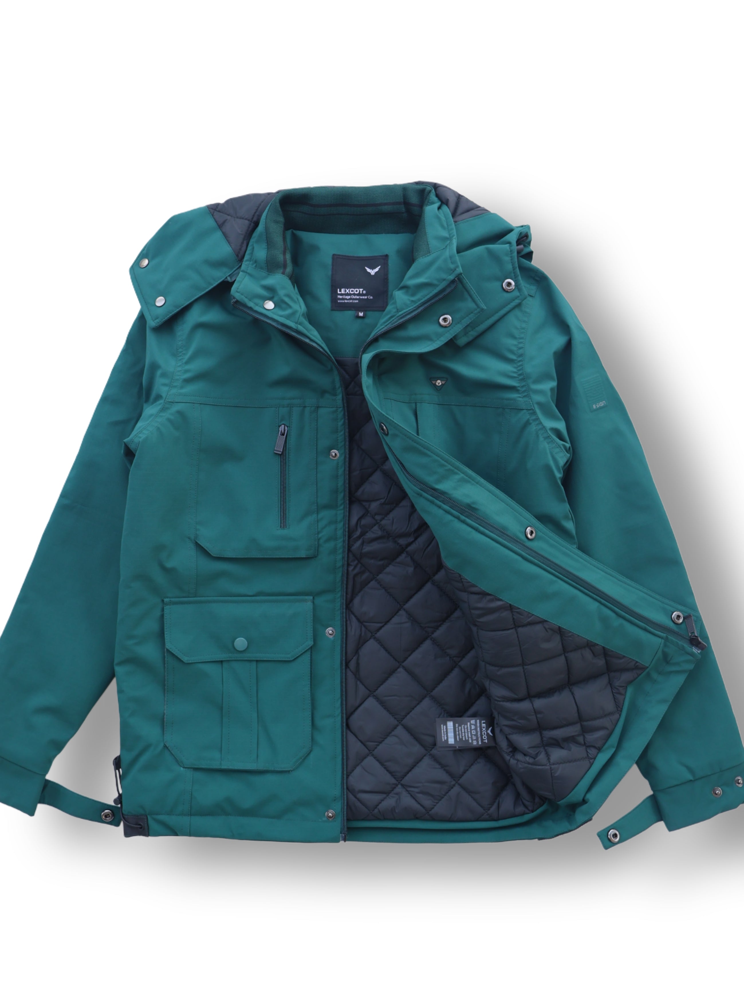 Cargo pocket winter jacket for men's Lexcot
