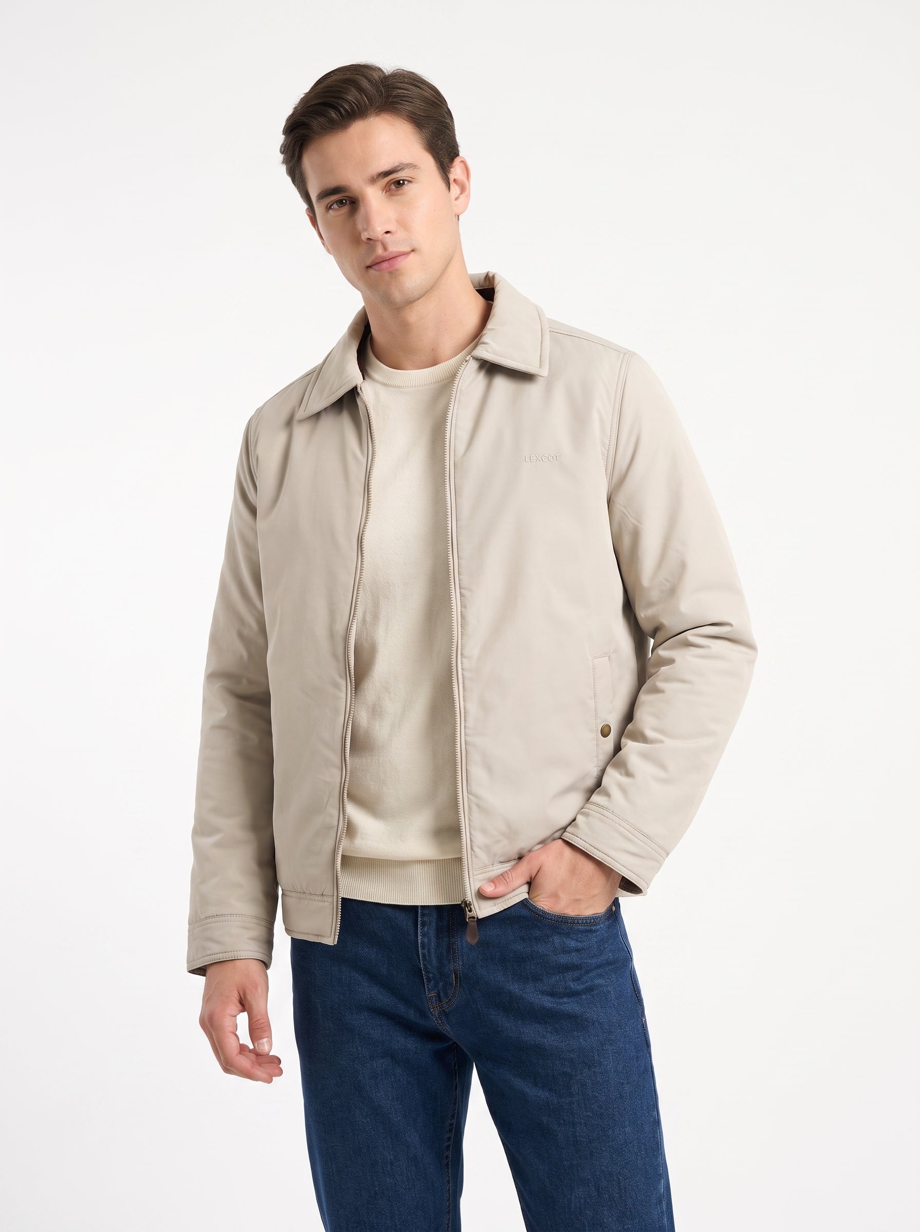 jacket for men's (Classic Shirt-Style Collar) Lexcot