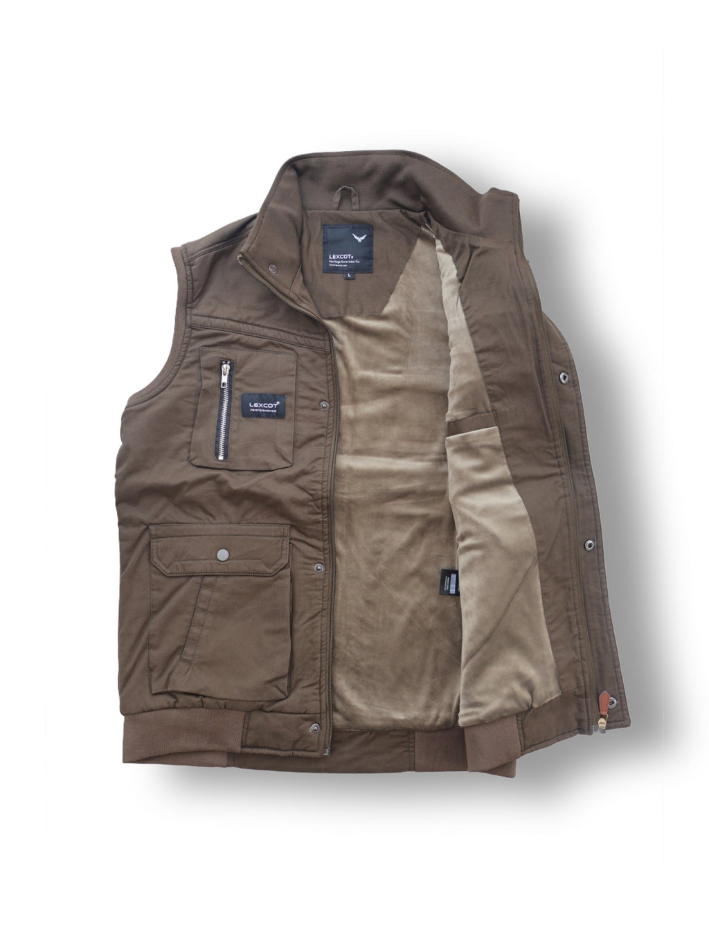 SLEEVELESS CARGO POCKET WINTER JACKET FOR MEN'S Lexcot