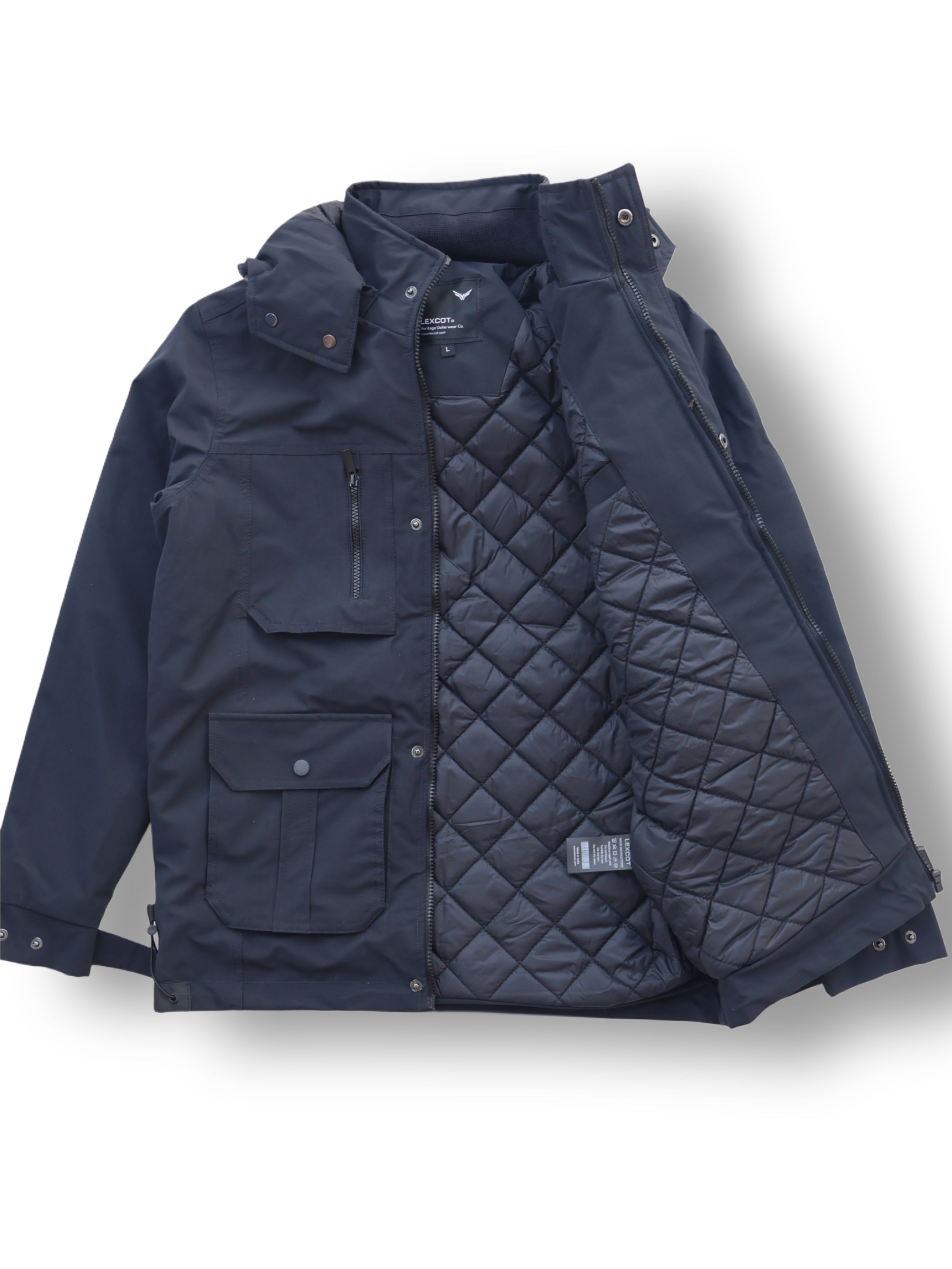 Cargo pocket winter jacket for men's Lexcot