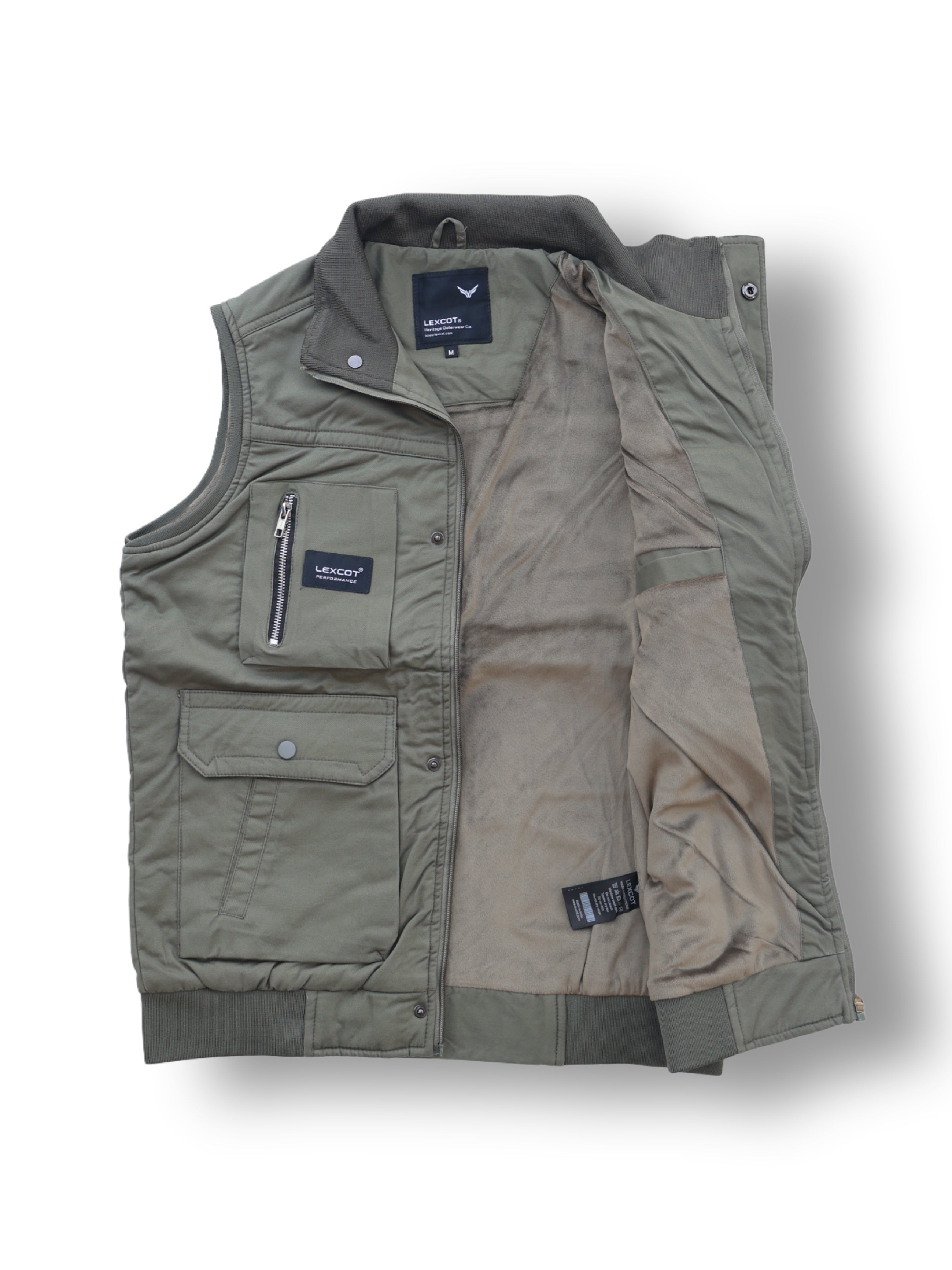 SLEEVELESS CARGO POCKET WINTER JACKET FOR MEN'S Lexcot