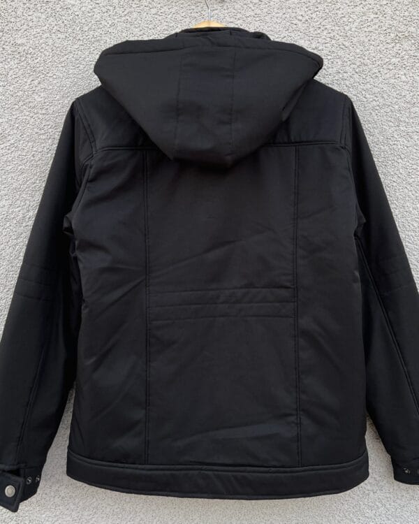 Men’s F/S detachable Hooded Jacket – Black