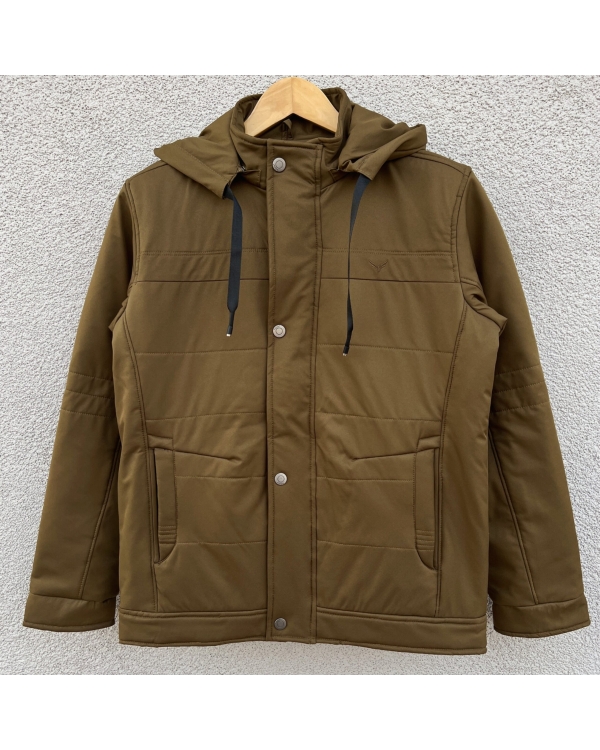 Men’s F/S detachable Hooded Jacket – Brown