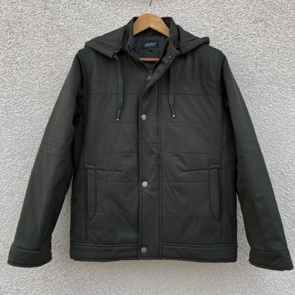 Men’s F/S detachable Hooded Jacket – dark green