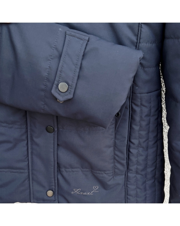 Women Insulated Puffer Jacket – Navy blue