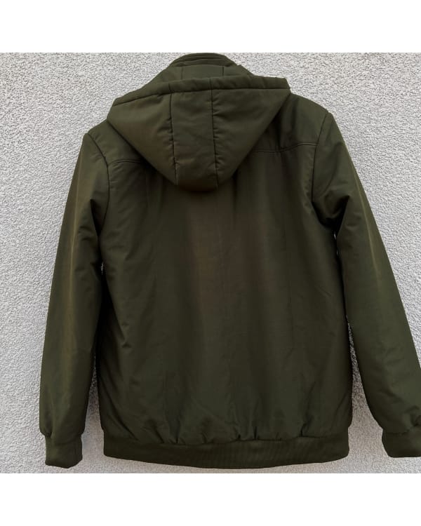 Big Size Men’s Hooded Jacket – Olive Green