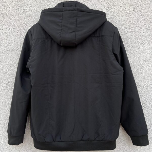 Big size mens hooded jacket – Black