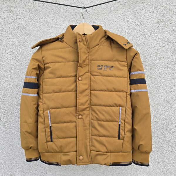 Kid Boys TPU fabric Puffer Jacket – MUSTARD