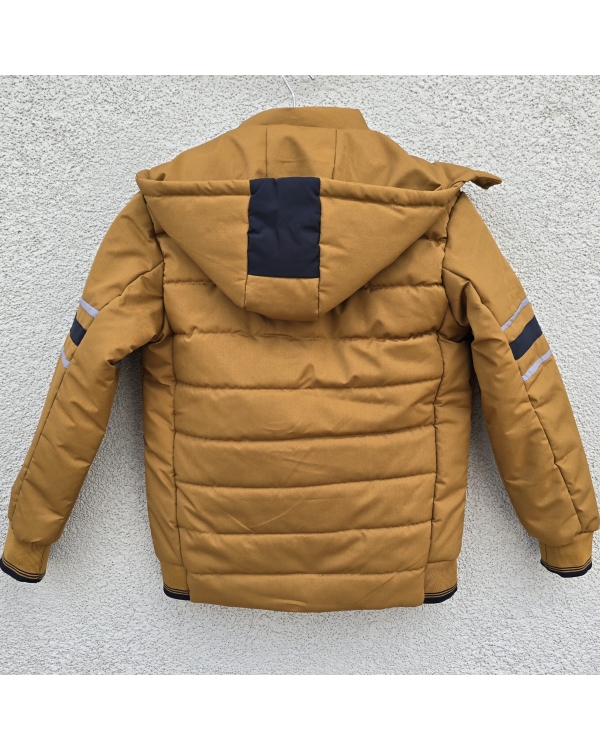 Kid Boys TPU fabric Puffer Jacket – MUSTARD