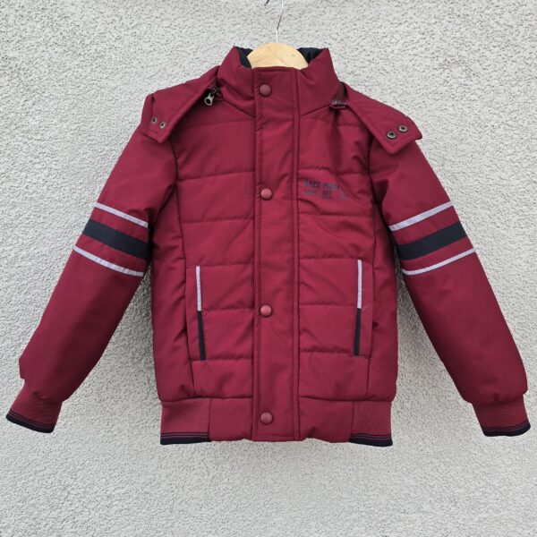Kid Boys TPU fabric Puffer Jacket – MAROON