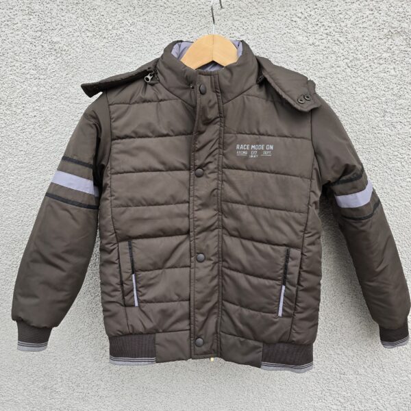 Kid Boys Puffer Jacket – BROWN WENGE